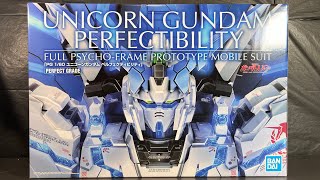 Perfect Grade Unicorn Gundam Perfectibility unboxing  part 1 [upl. by Leonanie754]