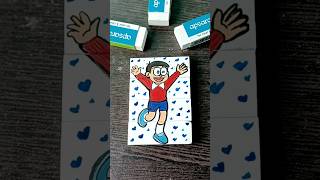 Nobita Drawing on Eraser  Nobita from Doraemon art nobita shorts ytshorts MissAgrawal21 [upl. by Cindie]