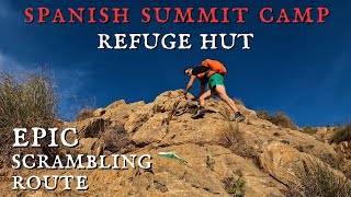 EPIC SPANISH SUMMIT WILD CAMP IN A REFUGE HUT  Scrambling Views Sunset  Pico Del Aguila Spain [upl. by Amling]