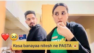 When he cooks it’s always special 💘 internationalstudents vlog adelaidevlogger reactionvideo [upl. by Clay206]