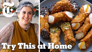 Make Perfect Cannoli With Claire Saffitz  Try This at Home  NYT Cooking [upl. by Atreb170]