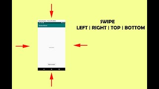 Android Studio Tutorial  Gestures  Swipe  LEFT RIGHT TOP DOWN [upl. by Smitt]