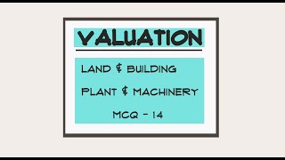 MCQ for IBBI Valuation Exam Land amp Building  Plant amp Machinery  MCQs for IBBI Valuer Exam 14MCQ [upl. by Nilerual400]