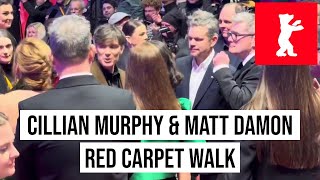 15022024 Berlin Cillian MurphyMatt Damon Red Carpet Walk at Berlinale Film Festival Opening [upl. by Neely]