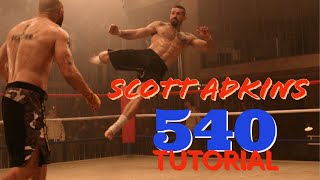 Scott Adkins 540 Kick Tutorial [upl. by Olenolin]