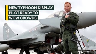 RAFs new Typhoon display pilot Turbo ready to push jet to the max [upl. by Divd]