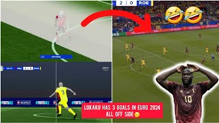 ⚽❌ ROMELU LUKAKU GOAL DISALLOWED vs Romania for offside  Belgium vs Romania 20 EURO 2024 [upl. by Ihc]