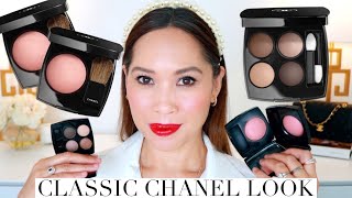 CLASSIC CHANEL LOOK ✨CLAIR OBSCUR✨COMPARING ROSE ECRIN amp ROSE BRONZE BLUSHES amp TF INHIBITION✨ [upl. by Yenor575]