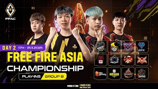 Free Fire Asia Championship  PlayIns Ngày 2  HEAVY lật kèo tiến vào Chung Kết FFAC đầy cảm xúc [upl. by Airetas]