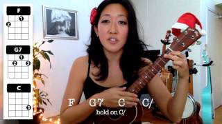 Feliz Navidad  Holiday Ukulele Tutorial [upl. by Borek]