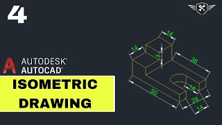 Autocad Isometric Drawing 04  AutoCAD tutorial for beginners akd autocad design [upl. by Arvid]