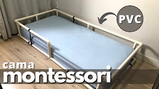 CAMA MONTESSORI DE PVC por R 13200  passo a passo [upl. by Denney]