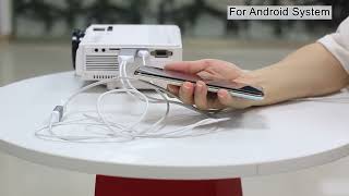 Umiio projector how to connect with android phone [upl. by Heywood]