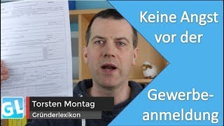 Gewerbe anmelden Formular zur Gewerbeanmeldung ausfüllen ohne Angst [upl. by Saoj]