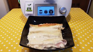 Crepes con prosciutto e mozzarella per bimby TM6 TM5 TM31 TM21 [upl. by Anaiv]