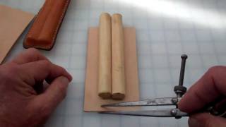 Making a simple leather cigar case [upl. by Rellia]