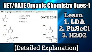 LDA Base phsecl H2O2 reagentGate previous year ques chemistryReaction World [upl. by Eleumas]