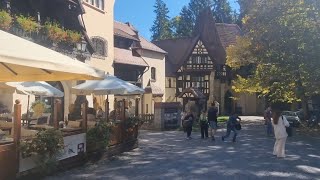 Sinaia Romania  Walking Tour in the ROYAL CITY of Romania [upl. by Aihsela]