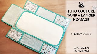 Tuto Couture  tapis à langer nomade [upl. by Eenitsed]