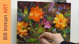 How to Paint Daisies Wildflowers amp Marigolds Part 1 Art Class Demo [upl. by Belva]