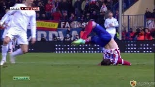 Cristiano Ronaldo Horrific Foul vs Atletico Madrid Copa Del Rey [upl. by Decrem]