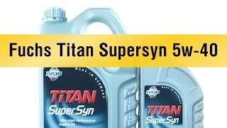 Моторное масло Fuchs Titan Supersyn 5w40 [upl. by Shieh]