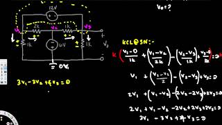 Nodal Analysis with Supernode problem  Circuit Analysis [upl. by Harmonie]