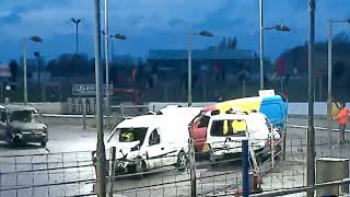 Banger Racing Gt Yarmouth Christmas unlimited Bangers amp B2B vans 2023 [upl. by Duong]