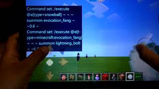 minecraft evocation fang fang snowball command block tricks [upl. by Maxantia764]