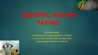 OBSTETRIC HISTORY TAKING [upl. by Nolos]