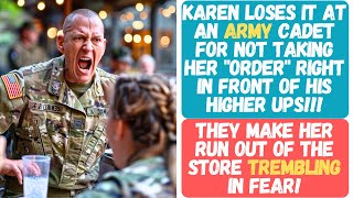 Karen Loses It on an Army Cadet and Gets Completely Put in Her Place by His Superiors [upl. by Sara]