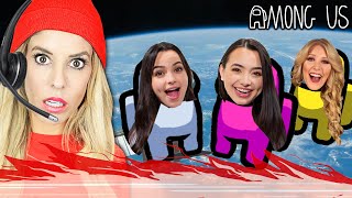 Rebecca Zamolo Plays Among Us w Real Gamers Merrell Twins Brianna Royalty Family Zamfam Gaming [upl. by Aicele]