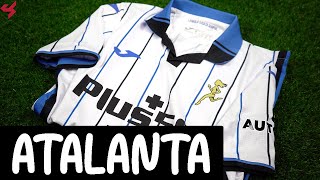 JOMA Atalanta BC 202122 Away Jersey Unboxing  Review [upl. by Froemming]