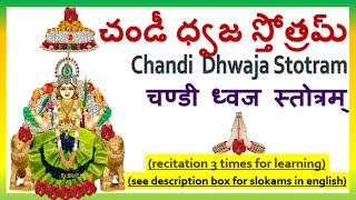 చండీ ధ్వజ స్తోత్రం Chandi Dhwaja Stotramchidgaganakoumudi [upl. by Mozza49]