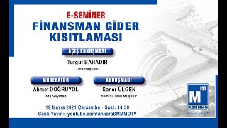 eSeminer Finansman Gider Kısıtlaması [upl. by Evvie]