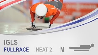 Igls  Mens Skeleton Heat 2 World Cup Tour 20142015  FIBT Official [upl. by Ahsatin]