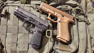 Comparing the Glock 19x and the Sig P320 Why the military chose the Sig M17 over the Glock 19x [upl. by Serica107]