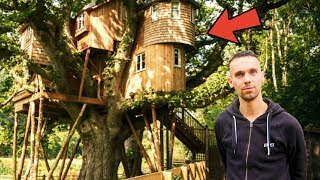 OUR LUXURY TREEHOUSE TOUR  LIVING IN A TREE 🌳🏠 [upl. by Amsirak]