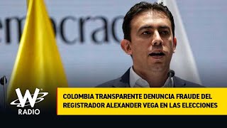 Colombia Transparente denuncia presunto fraude del registrador Alexander Vega en las elecciones [upl. by Narda518]