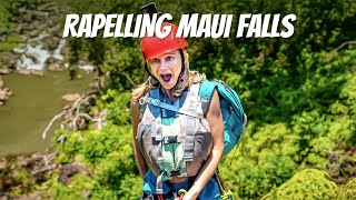 Will our KIDS rappel WATERFALLS in the rainforest of Maui Hawaii [upl. by Susette]