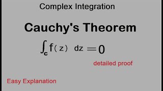 Complex Integration Cauchys Theorem Theta Classes [upl. by Ribaj]