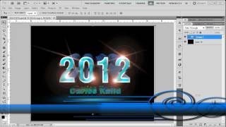 Tutorial de Photoshop  quot2012 Texto 3D repoussé quot  Ep28 [upl. by Stelmach348]