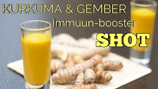 KURKUMA GEMBERSHOT RECEPT TEGEN VELE KWALEN 🍊🍋🌿 [upl. by Angie]