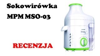 Sokowirówka MPM MSO03 RECENZJA [upl. by Kaitlynn]