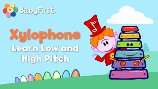 Xylophone  Notekins  Music Videos  BabyFirst TV [upl. by Lesly]