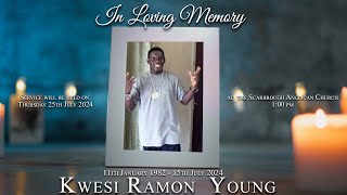 Celebrating The Life of Kwesi Ramon Young [upl. by Faux]