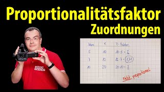 Proportionalitätsfaktor  Zuordnungen einfach erklärt  Lehrerschmidt [upl. by Tahp]