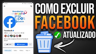 Como EXCLUIR CONTA do FACEBOOK 2024 Guia completo [upl. by Etnoj]