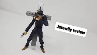 Nicholas D Wolfwood Trigun Revoltech Yamaguchi Action Figure ReviewJStewlly [upl. by Neelhsa]