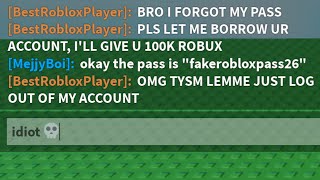 dumbest roblox scammer 💀 [upl. by Atisor]